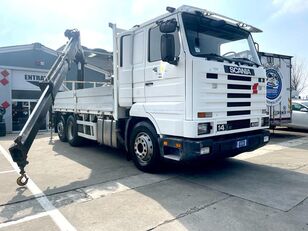 бортовой грузовик SCANIA R143 M 6X2 400-CASSONE FISSO +GRU HIAB 175/25