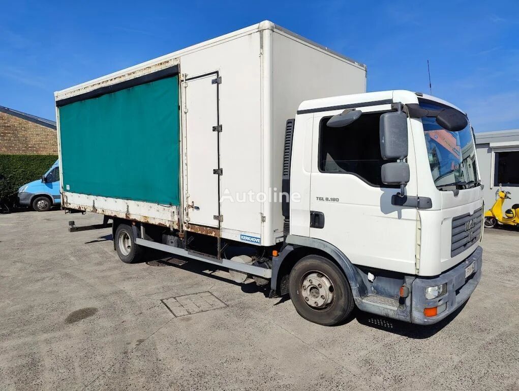 грузовик штора MAN TGL 8.180 4X2 BB Semi-tautliner + Box / Koffer / Fourgon + Gener