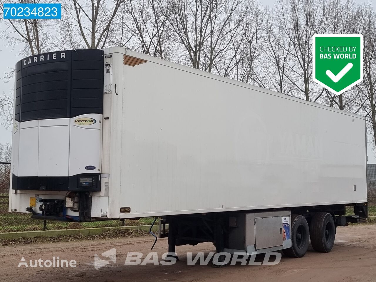 полуприцеп рефрижератор Pacton Carrier Vector 1850 2 axles NL-Trailer TÜV 07/24 Lenkachse Tailg