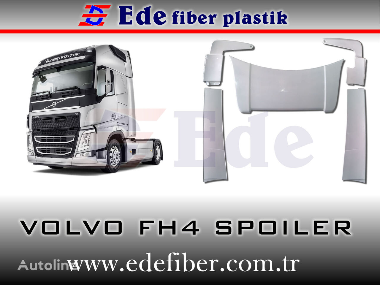 Купить спойлер Volvo FH4 4200150 4200151 4200152 4200153 для тягача Volvo  FH4 Турция İskenderun / HATAY, PJ30031